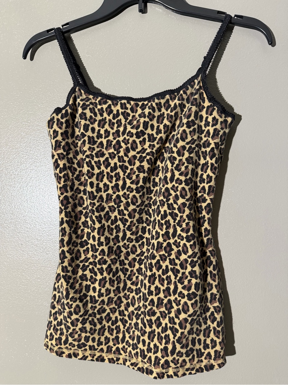 Express Sexy Basic Bra Cami - Tan with Black Trim